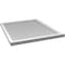 Ekena Millwork Vertical Surface Mount PVC Gable Vent w/ 2"W x 2"H , Brickmould Sill Frame, 34"W x 40"H GVPVE34X4003SN - alternate 4